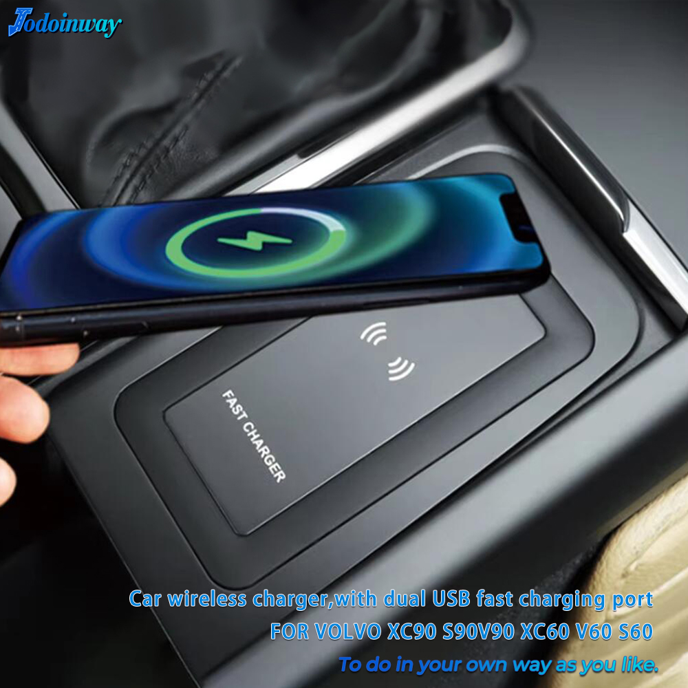 Volvo Car Accessories Xc60 - شاحن لاسلكي للكونسول الوسطي لسيارات فولفو
