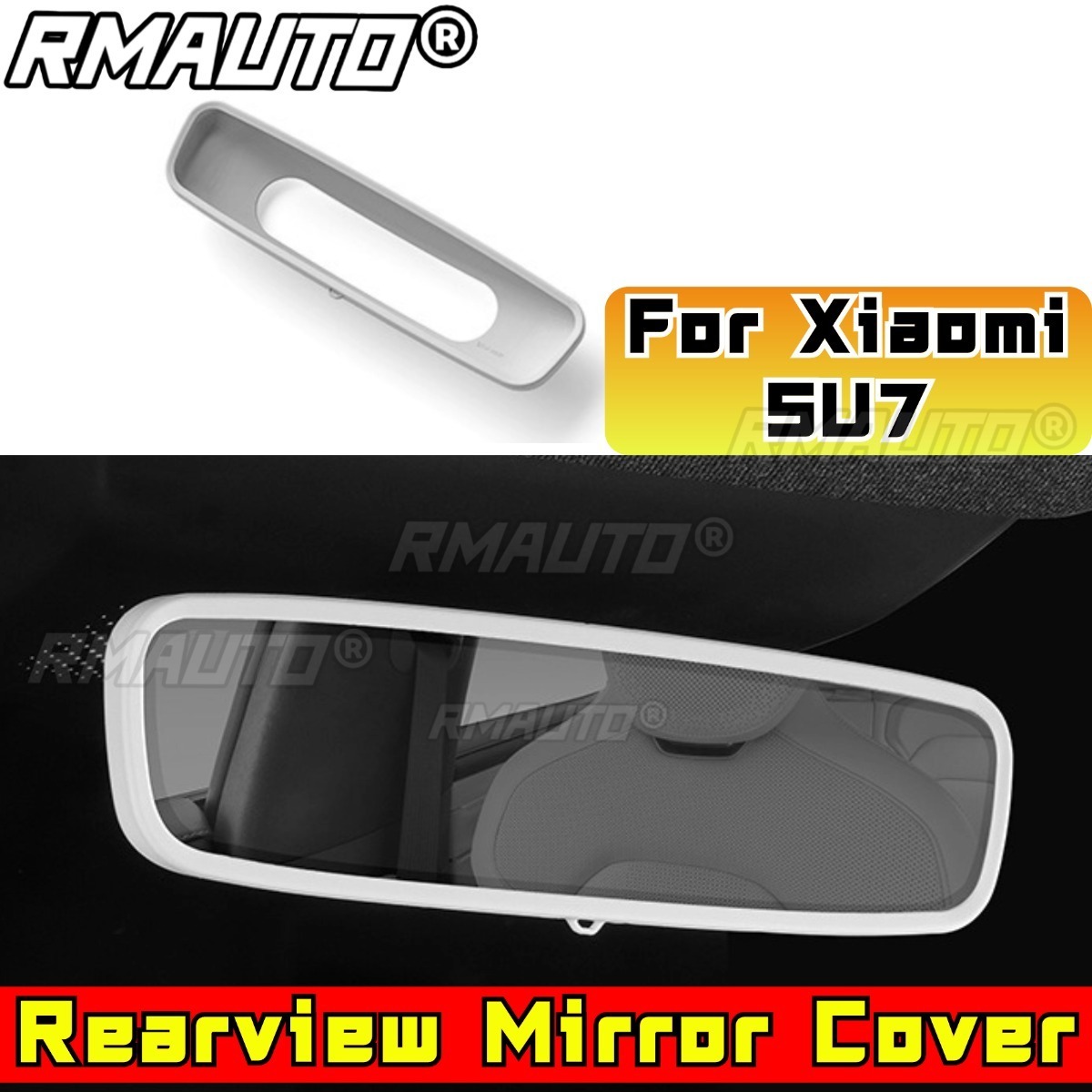 Car Accessories Xiaomi - طقم إطار حماية مرآة الرؤية الخلفية