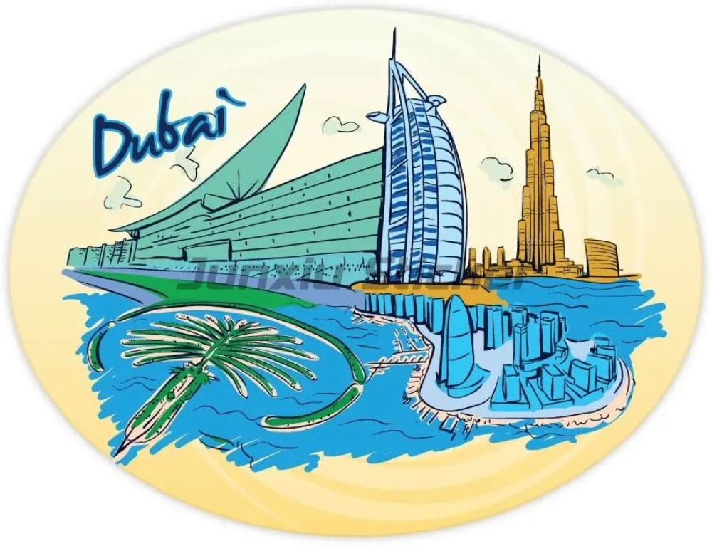 Car Accessories In Dubai - ملصق فينيل لعلم دولة دبي لتزيين