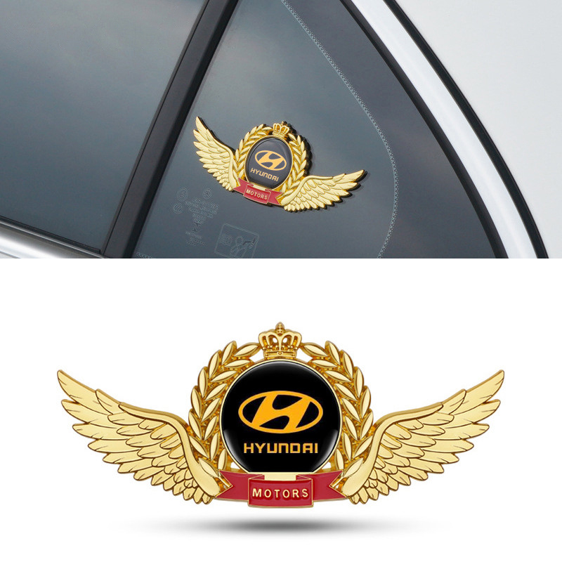Car Accessories Sticker - شعار سيارة معدني ثلاثي الأبعاد لهيونداي