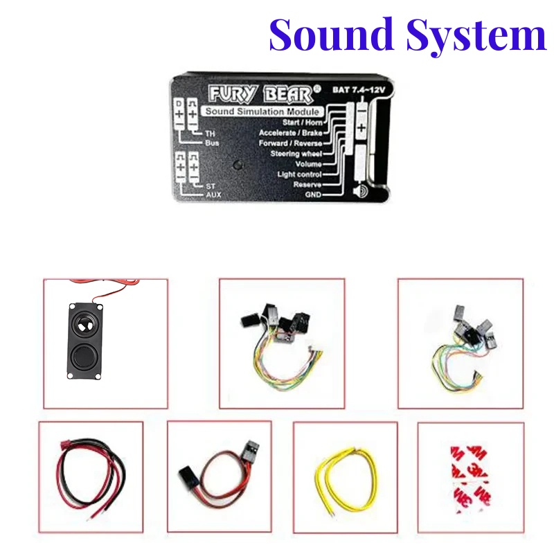 Car Accessories Sound System - نظام صوت Fury Bear لجرار تحكم