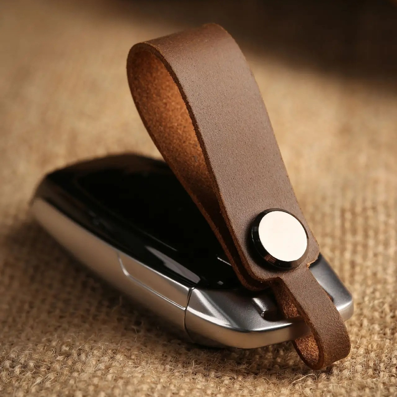 Car Accessories Name - شعار مخصص جلد طبيعي المفاتيح الرجال