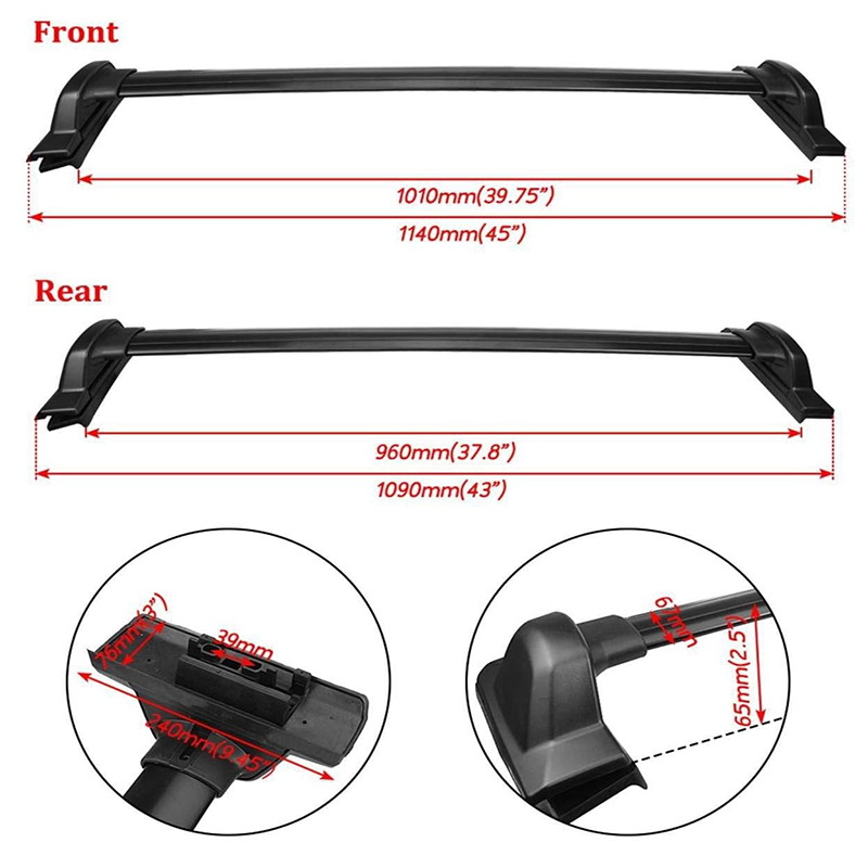 حامل سقف السيارة بتصميم OEM له - مراجعة Car Roof Rack Cross Bar وسعره