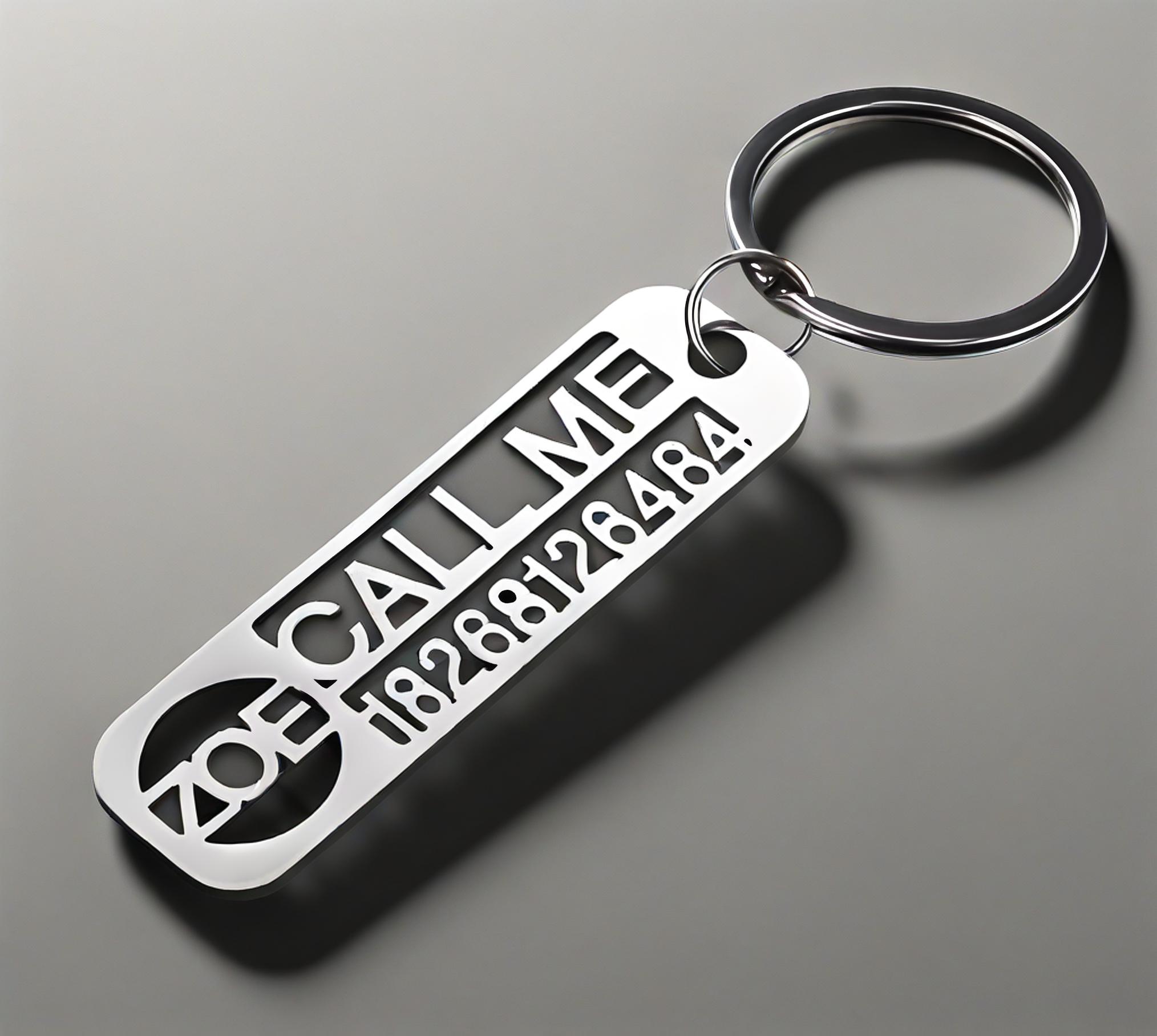 سلسلة مفاتيح رقم الاسم المحفور - مراجعة Car Accessories Name وسعره