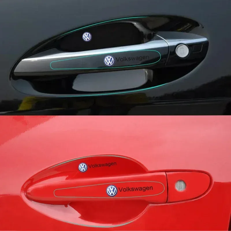 8 قطع ملصقات مطاطية لمقابض أبو - مراجعة Car Accessories Logo وسعره