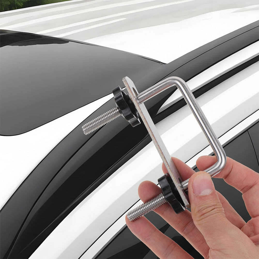 مشبك سقف عالمي على شكل حرف U ل - مراجعة Car Roof Rack Cross Bar وسعره