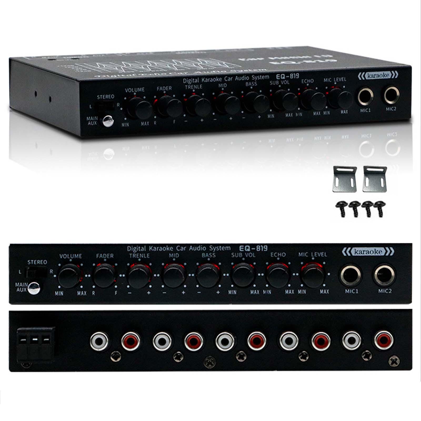 معادل صوت السيارة باللون الأسو - مراجعة Car Accessories Sound System وسعره