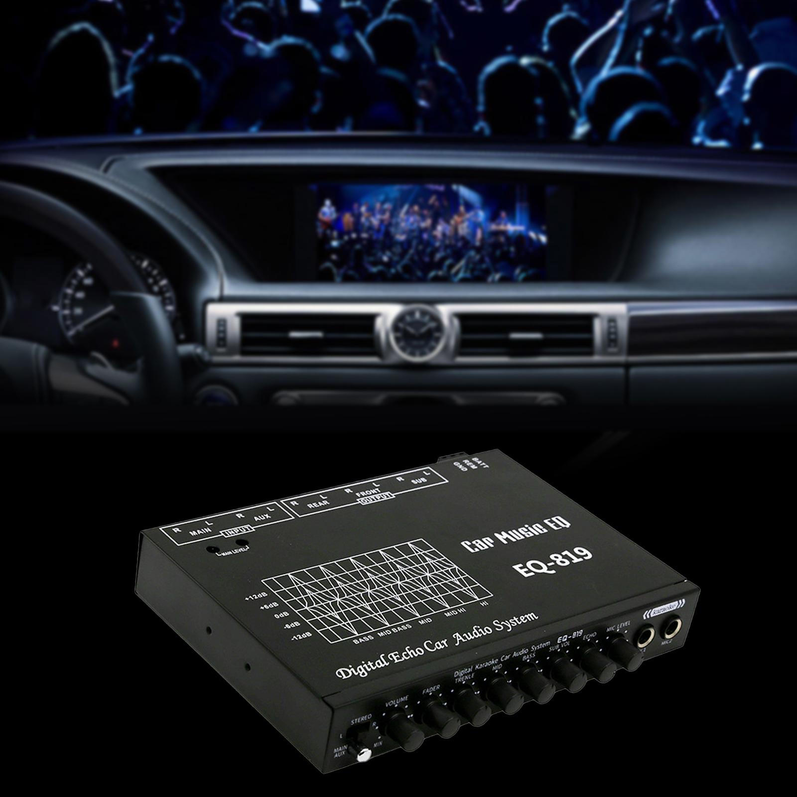 معادل صوت السيارة باللون الأسو - مراجعة Car Accessories Sound System وسعره
