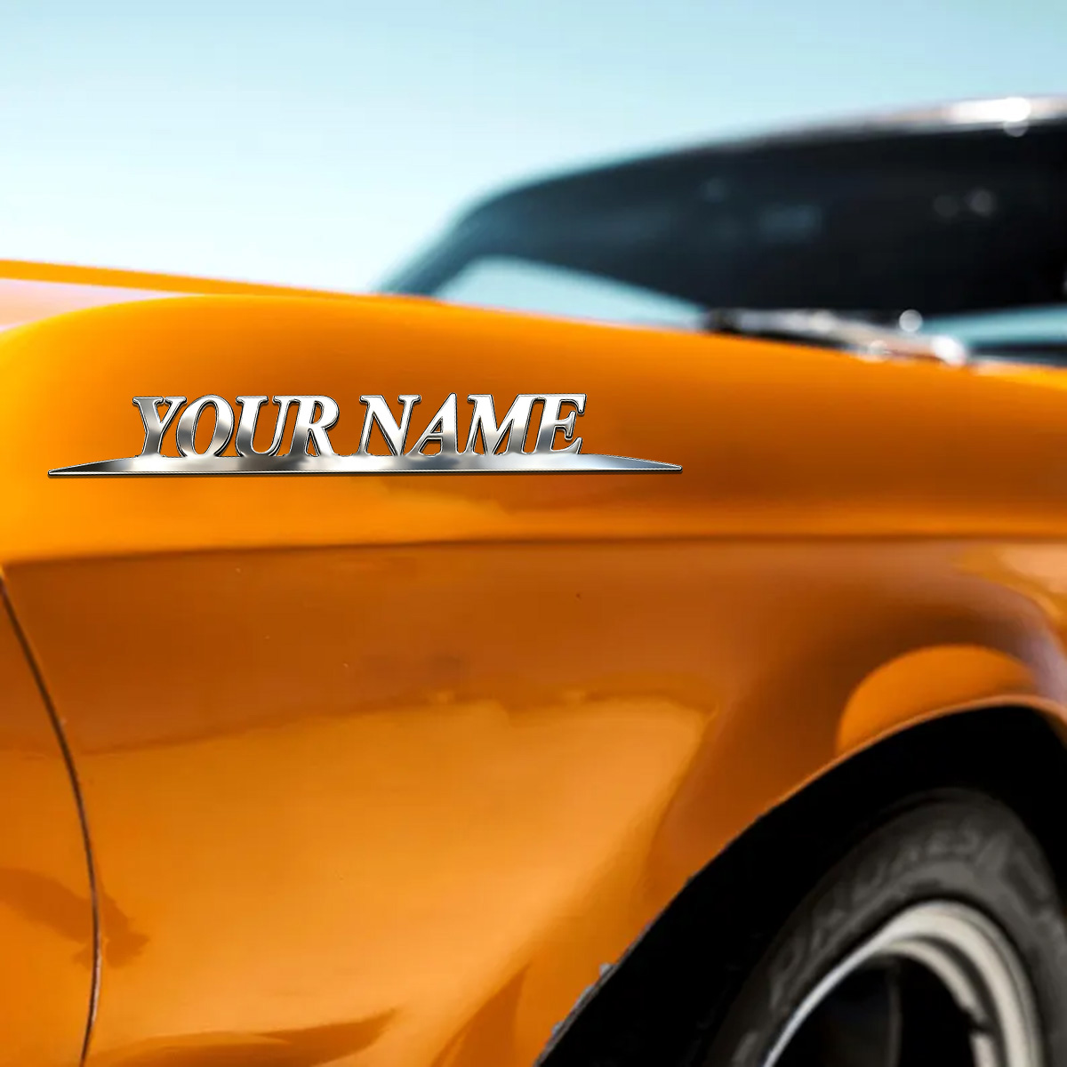 ملصقات معدنية عصرية باسمك شعار - مراجعة Car Accessories Name وسعره