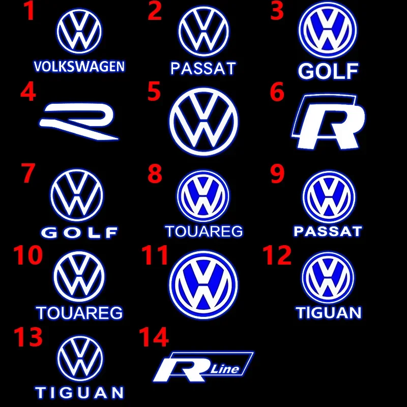 قطعتان من مصابيح LED ترحيبية ل - مراجعة Car Accessories Logo وسعره