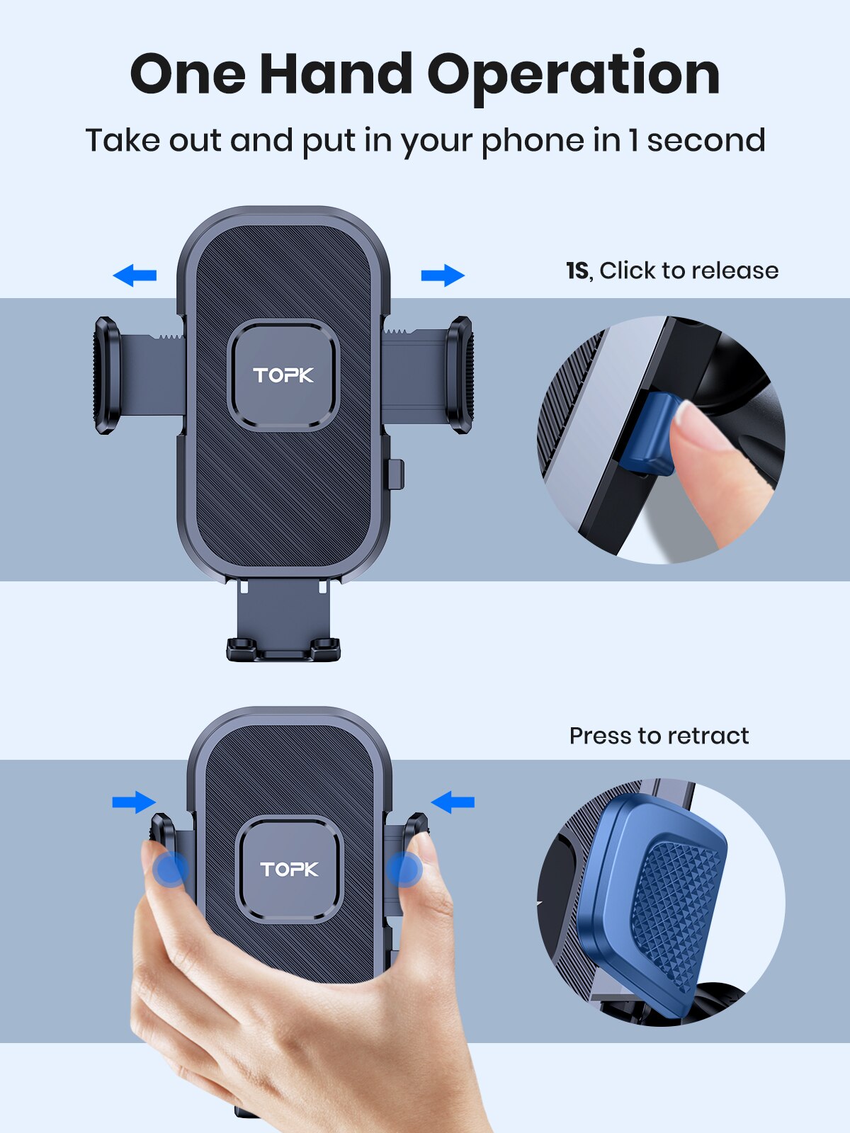 TOPK حامل هاتف السيارة الجاذبي - مراجعة Car Accessories Xiaomi وسعره