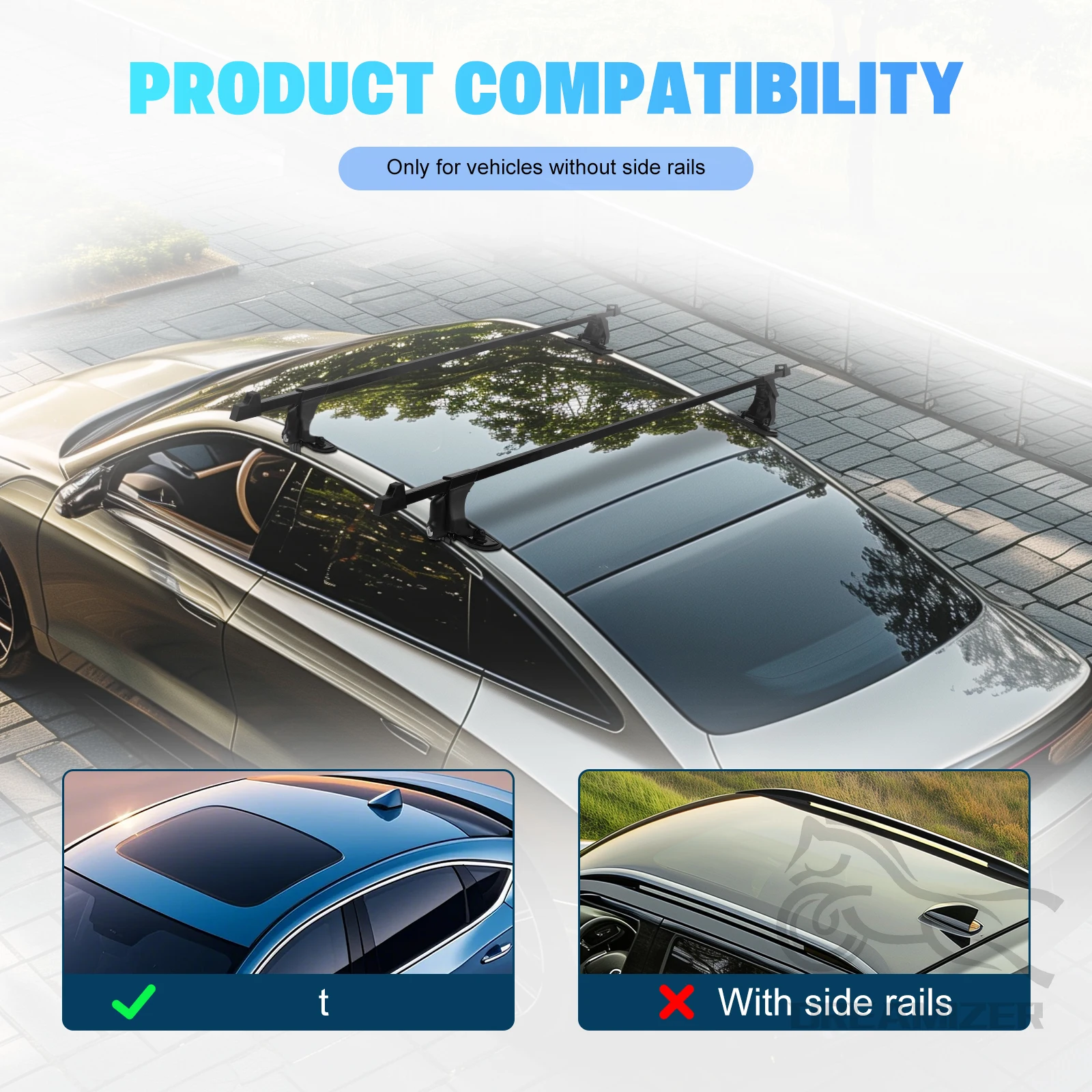 1 زوج العالمي 54 بوصة مركبة سق - مراجعة Car Roof Rack Cross Bar وسعره