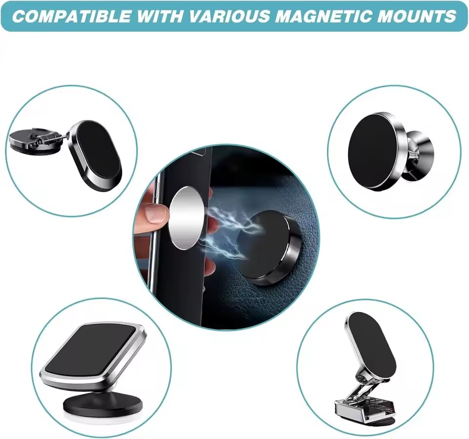 50/1 قطعة لوحة معدنية دائرية ل - مراجعة Car Accessories Sticker وسعره