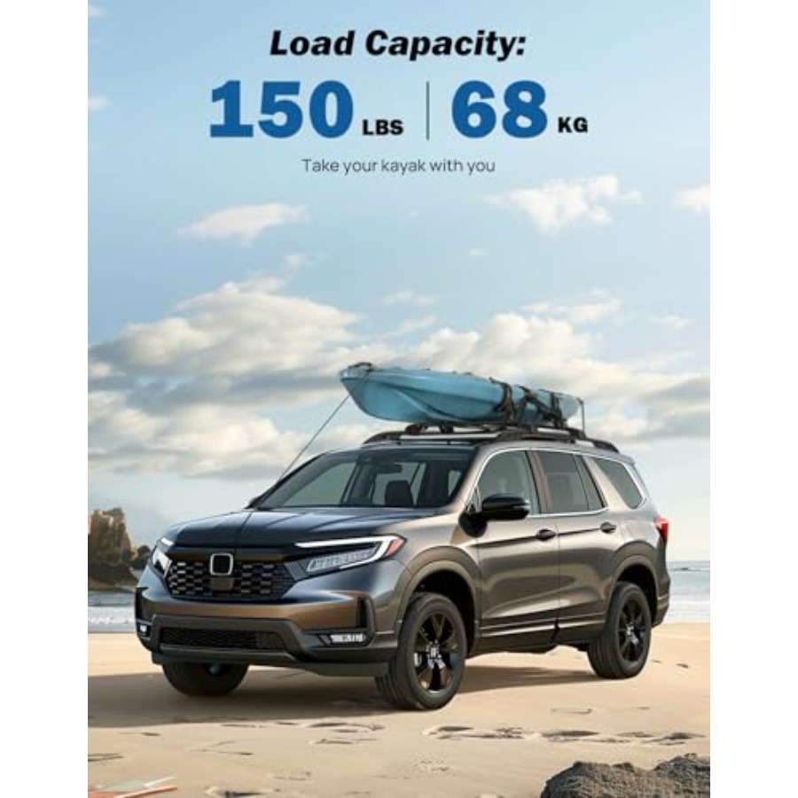 حوامل تثبيت الكاياك على السقف، - مراجعة Car Roof Rack Cross Bar وسعره